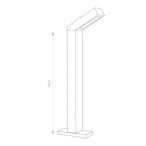 Pastatomas lauko šviestuvas LHOTSE LED LED 9W 3000K IP54 Grafito