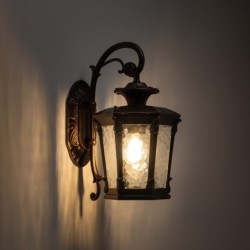 Sieninis šviestuvas AMUR 1xE27 IP23 Juoda