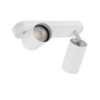 Pakreipiamas šviestuvas EYE SPOT 2xGU10 IP20 Balta
