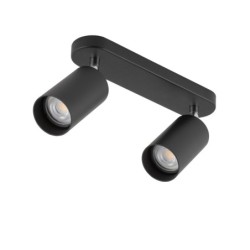 Pakreipiamas šviestuvas EYE SPOT 2xGU10 IP20 Juoda