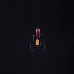Pakabinamas šviestuvas WORKSHOP B E27 IP20 Juoda