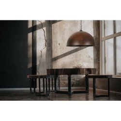 Pakabinamas šviestuvas HEMISPHERE RUST L 1xE27 IP20 Ruda
