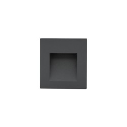 Sieninis montuojamas lauko šviestuvas STEP LED LED 3W 3000K IP44 Grafitinė
