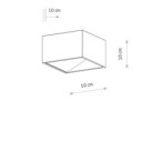 Sieninis šviestuvas LIA LED LED 7W 3000K IP20 Balta