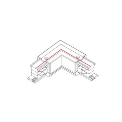 CTLS 3 fazių bėginės sistemos L formos maitinimo jungtis CTLS CONNECTOR IP20 Balta