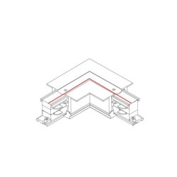 3 fazių bėginės sistemos jungtis CTLS RECESSED CONNECTOR IP20 Balta