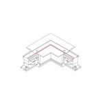 3 fazių bėginės sistemos jungtis CTLS RECESSED CONNECTOR IP20 Balta