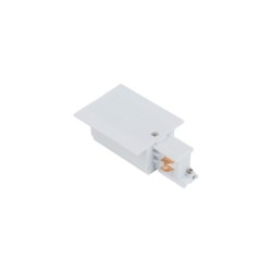 3 fazių bėginės sistemos priedas CTLS RECESSED POWER END CAP, LEFT (PE-L) IP20 Balta