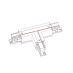 Jungtis CTLS POWER T CONNECTOR LEFT 2 IP20 Juoda