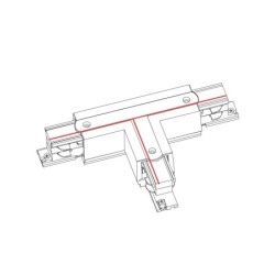 T formos jungtis CTLS POWER T CONNECTOR, RIGHT 1 (T-R1) IP20 Balta
