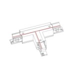 T formos jungtis CTLS POWER T CONNECTOR, RIGHT 1 (T-R1) IP20 Balta