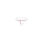 T formos jungtis CTLS POWER T CONNECTOR, RIGHT 1 (T-R1) IP20 Balta