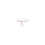 Bėginės sistemos jungtis CTLS RECESSED POWER T CONNECTOR, RIGHT 1 (T-R1) IP20 Juoda