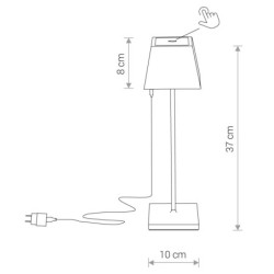 Stalinis lauko šviestuvas MAHE LED 2.2W 3000K IP54 Balta