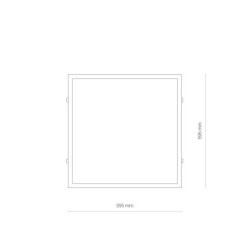 LED panelė 60x60cm CL ITAKA LED LED 40W 3000K IP20 Balta