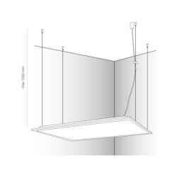 LED panelė 60x60cm CL ITAKA LED LED 40W 3000K IP20 Balta