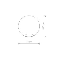 Šviestuvo gaubtas CAMELEON SPHERE XL 1xE27, 1xG9 Skaidri