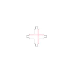 Bėginės sistemos jungtis CTLS RECESSED POWER X CONNECTOR IP20 Juoda