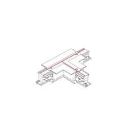 3 fazių bėginės sistemos jungtis CTLS RECESSED POWER T CONNECTOR, RIGHT 2 (T-R2) IP20 Juoda