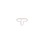 3 fazių bėginės sistemos jungtis CTLS RECESSED POWER T CONNECTOR, RIGHT 2 (T-R2) IP20 Juoda