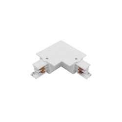 Bėginės sistemos jungtis CTLS RECESSED POWER L CONNECTOR, LEFT (L-L) IP20 Balta
