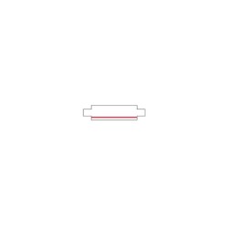 Jungtis 3 fazių bėginei sistemai CTLS RECESSED POWER STRAIGHT CONNECTOR IP20 Balta