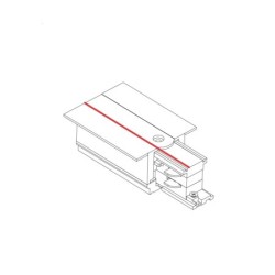 Jungtis CTLS RECESSED END CAP Galinis dangtelis IP20 Balta