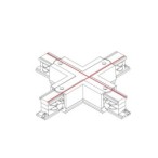 Bėginės sistemos jungtis CTLS POWER X CONNECTOR IP20 Balta