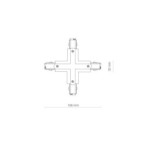 Bėginės sistemos jungtis CTLS POWER X CONNECTOR IP20 Balta