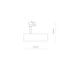 Šviestuvas CTLS MILO LED LED 15W 4000K IP20 Juoda