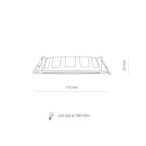 Įleidžiamas lubinis šviestuvas CL KOS LED LED 16W 4000K IP44 Balta