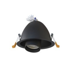 Įleidžiamas lubinis šviestuvas DOWNLIGHT DOT GU10 IP20 Juoda