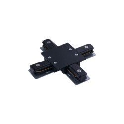 Jungtis PROFILE RECESSED X CONNECTOR IP20 Juoda