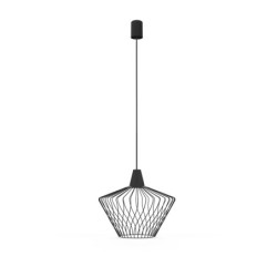 Pakabinamas šviestuvas WAVE S 1xE27 IP20 Juoda