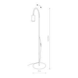 Toršeras EYE FLEX 1xGU10 IP20 Balta