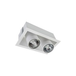 Įleidžiamas lubinis šviestuvas EYE MOD DOWNLIGHT 2xGU10 IP20 Balta