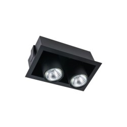 Įleidžiamas lubinis šviestuvas EYE MOD 2xGU10 IP20 Juoda
