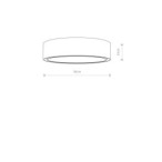 Plafonas MIST 3xE27 IP20 Balta