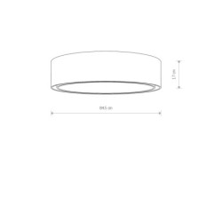 Plafonas MIST 7xE27 IP20 Balta