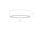Plafonas MIST 7xE27 IP20 Balta