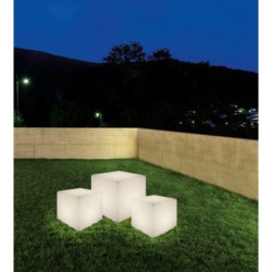 Dekoratyvinis lauko šviestuvas CUMULUS CUBE L E27 IP44 Balta