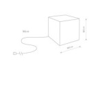Dekoratyvinis lauko šviestuvas CUMULUS CUBE M E27 IP44 Balta
