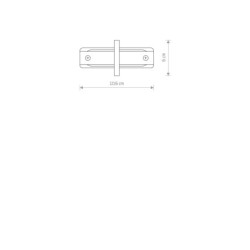 Jungtis PROFILE RECESSED STRAIGHT CONNECTOR IP20 Balta