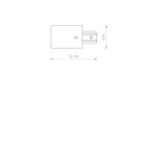 Profilio galinis dangtelis PROFILE RECESSED POWER END CAP IP20 Juoda