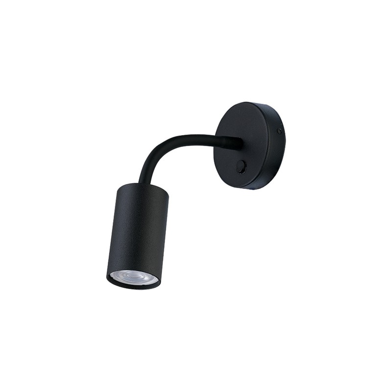 Sieninis šviestuvas EYE FLEX S GU10 IP20 Juoda
