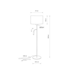 Toršeras HOTEL PLUS E27 ir G9 IP20 Pilka