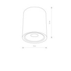 Lauko lubinis šviestuvas EDESA LED M LED 7W 3000K IP54 Balta