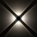 Sieninis šviestuvas PATRAS LED LED 4W 3000K IP54 Juoda