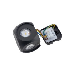 Sieninis šviestuvas PATRAS LED LED 4W 3000K IP54 Juoda