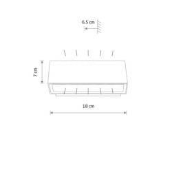 Sieninis šviestuvas UNIT LED 10W 3000K IP54 Juoda